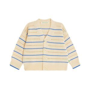 The Bonnie Mob Girls The Bonniemob Pointelle Stripe Cardigan